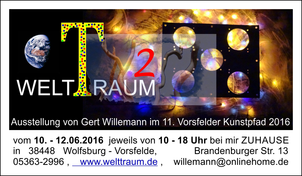 Titelbild Ausstellung 2016 WELT(T)RAUM2 Poster