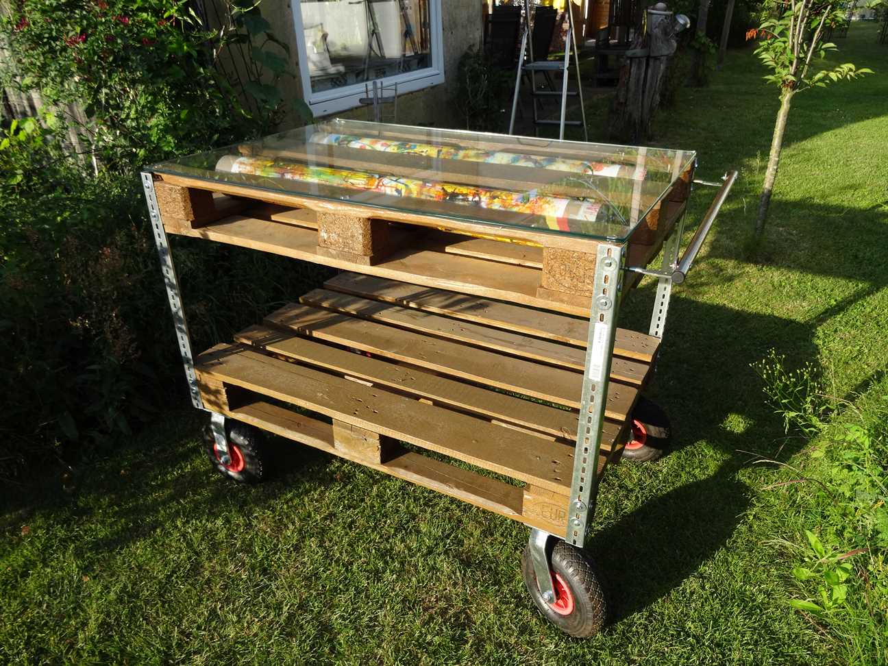 003 Malwagen aus Paletten